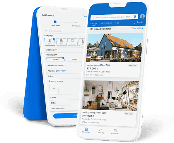 Case study WHISE CRM, Check out our project WHISE CRM: Complet web-based  CRM solution, easily accessible from any device and able to help end-users  (real estate agents) save